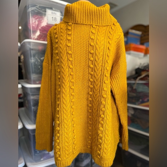 Talbots Sweaters - Talbots Mustard Cowl Neck Sweater